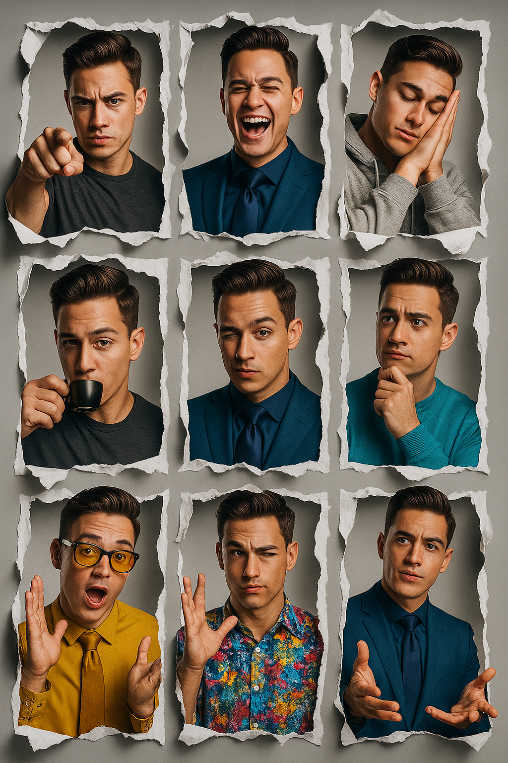 Dynamic Personality Collage – AI Prompt